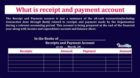 What Is Receipt And Payment Account Format In Excel And Pdf