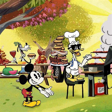 When Your Summer Bbq Is Smokin 😎🍔 Mickey Mouse Mickey Cartoons