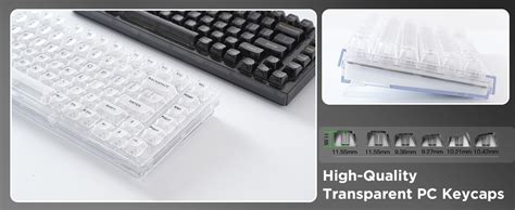 Amazon Yunzii X Key Hot Swappable Mechanical Keyboard With Transparent Keycaps