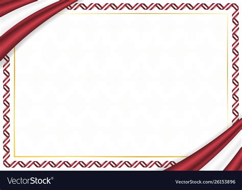 Border made with latvia national colors Royalty Free Vector