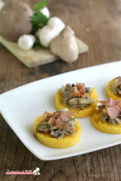 Crostoni Di Polenta Con Funghi Speck E Tartufo Bianco Le Passioni Di Mam