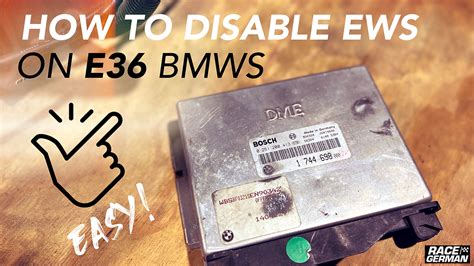 HOW TO DISABLE EWS ON E36 BMWs