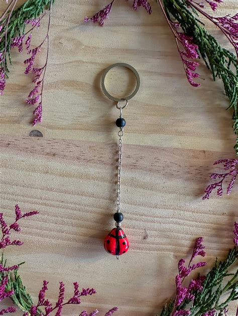 Ladybug Keychains Etsy