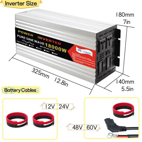 Juxing Pure Sine Wave Power Inverter 24000w18000w15000w12000w Built