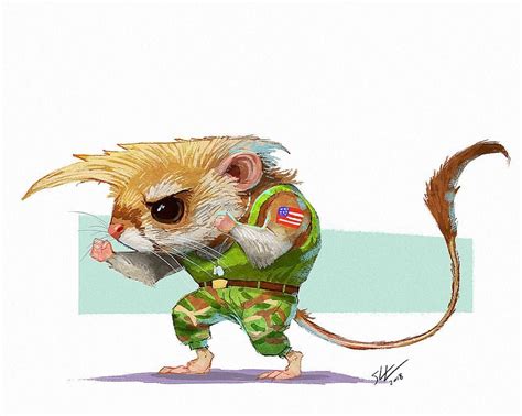 Guile kangaroo rat. Sonic boom! I’m drawing the street fighters as ...