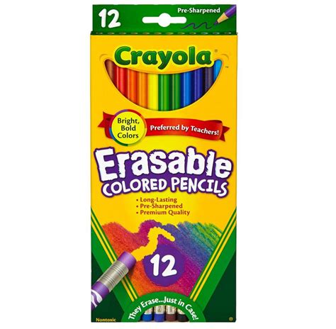 Caja de Lápices de Color Crayola 12 Colores Borrables Precio Guatemala