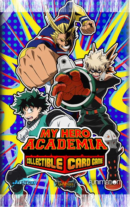 My Hero Academia Collectible Card Game Wave Booster Pack Cards