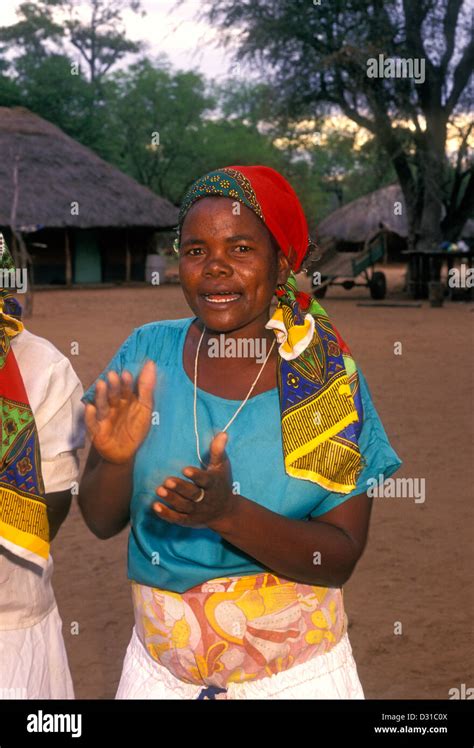 Two Zimbabwean Women African Women Singing Hand Clapping Hand