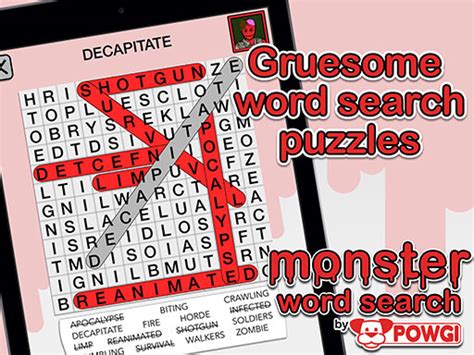 Monster Words Puzzle On Word Games Inc