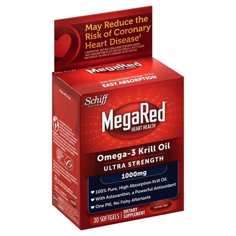 Schiff Megared Ultra Strength Omega 3 Krill Oil 1000 Mg Softgels Shop