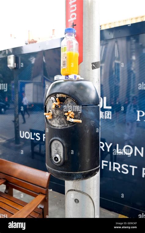 A Cigarette Disposal Bin In The City Of London There Were So Many