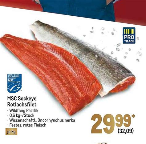 Msc Sockeye Rotlachsfilet Angebot Bei Metro Prospekte De