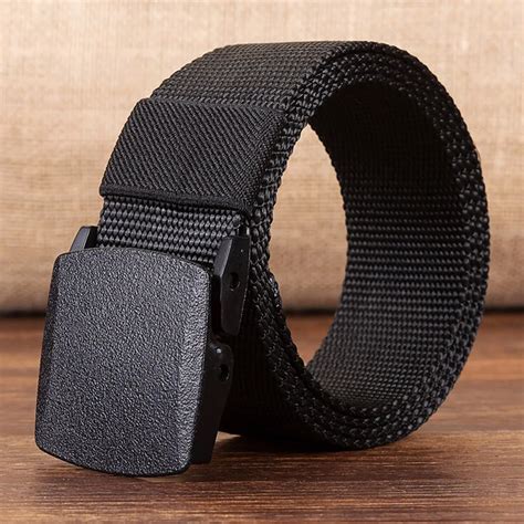 Men Belts Automatic Buckle Nylon Belt Male Army Tactical Belt Mens