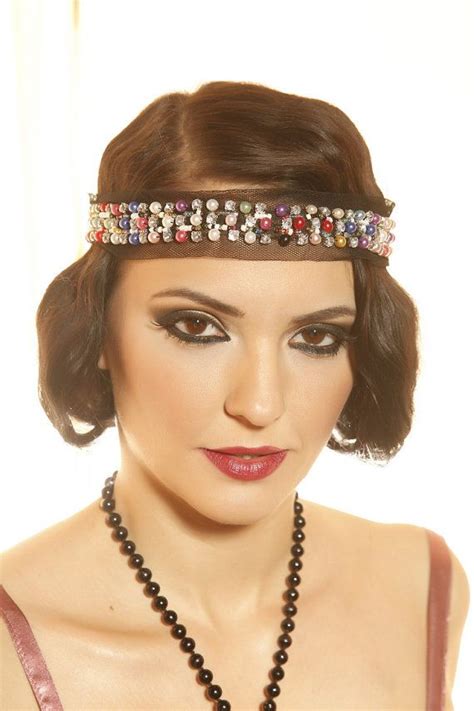 20s Elegant Headband Great Gatsby Pearl Or Crystal Headpiece Flapper