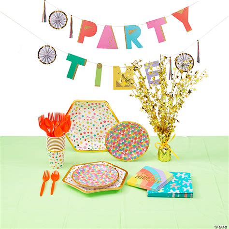 Confetti Party Tableware Kit For 8 Oriental Trading