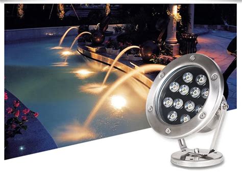 16 Colors 10w 12v Rgb Led Underwater Fountain Light 1000lm Swimming