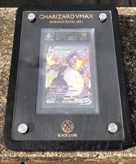 Mavin Beckett Bgs Black Label Charizard Vmax Sv Secret Rare