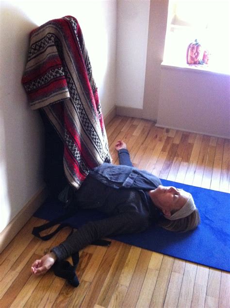 Legs Up The Wall Restorative Yoga Posture