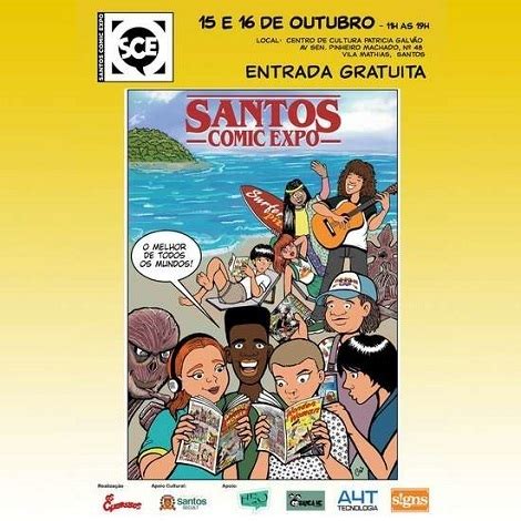 Sétima edição da Santos Comix Expo ocorre neste final de semana