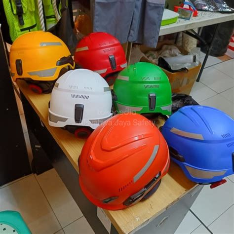 Jual Helm Climbing MSA V Gard H1 Safety Helmet SNI Merah Jakarta