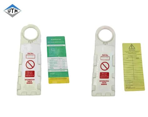 Custom Warning Printable Safety Scaffolding Tag Plastic Scaffold Safety