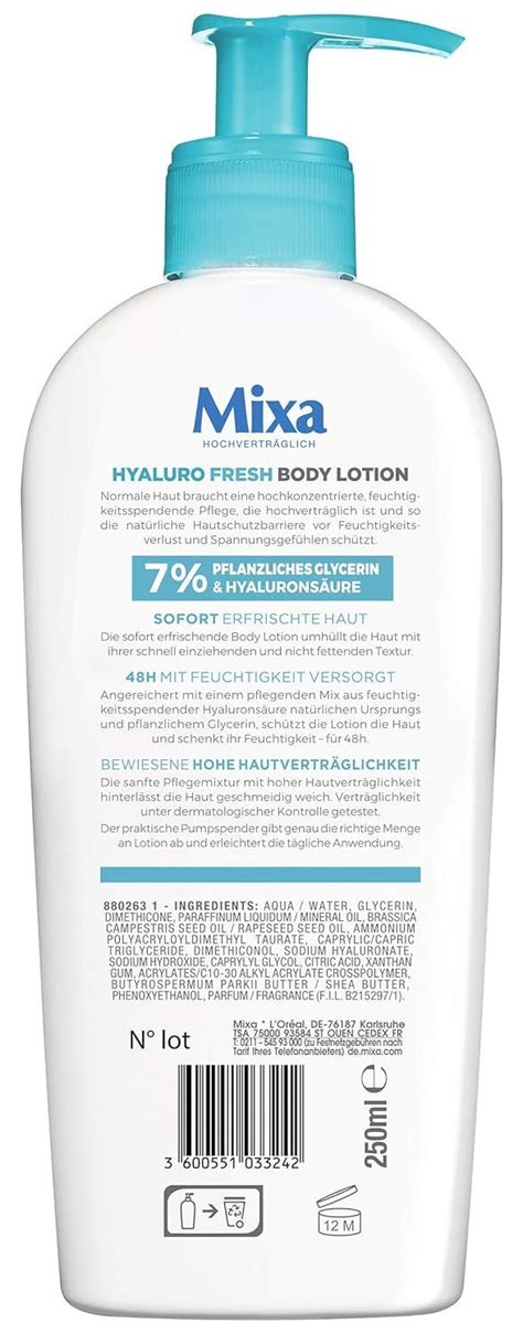 Mixa Hyaluron Hydrate Body Lotion 250 Ml Shop Apotheke