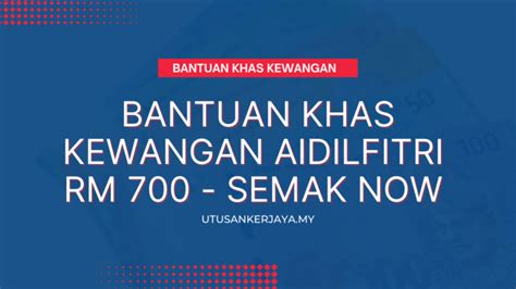 Bantuan Khas Kewangan Aidilfitri Rm Semak Kelayakan Anda