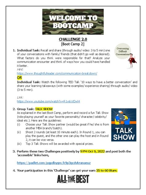 Boot Camp 2 - Challenge | PDF