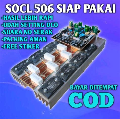 Kit Power Amplifier Socl 506 Plus Final Transistor Sanken Lazada