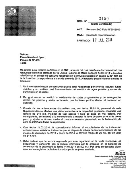 Carta De Cobro Ejemplo