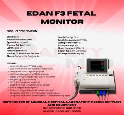 EDAN FETAL MONITOR MACHINE F3 Lazada PH