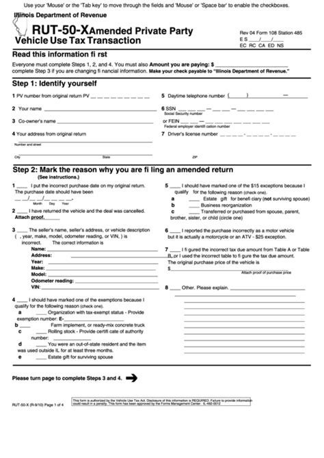 Rut Il Printable Rut Form Printable Forms Free Online