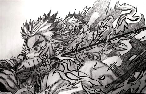 Kyojuro Rengoku Drawing By Deadnoe On Deviantart 44 Off