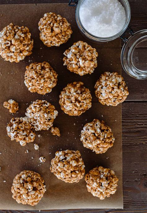 Caramel Popcorn Balls - Boxwood Ave