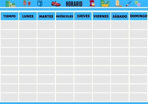 Plantillas Para Horario Los Informativos