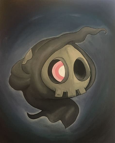 [OC] Painted a Duskull in honor of Halloween! : pokemon