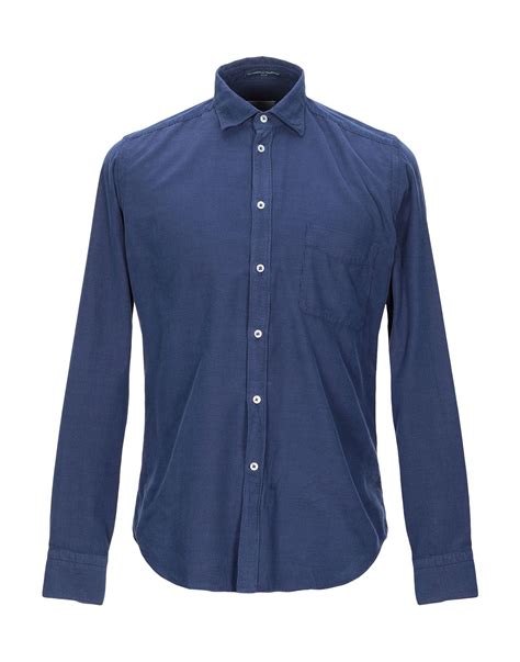 B D Baggies Velvet Shirt In Blue For Men Lyst