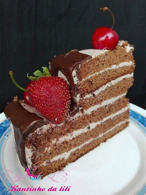 Kantinho Da LILI NAKED CAKE De Chocolate E Frutos Vermelhos