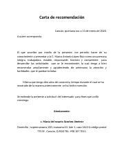 carta de recomndacion docx Carta de recomendación Cancún quintana roo