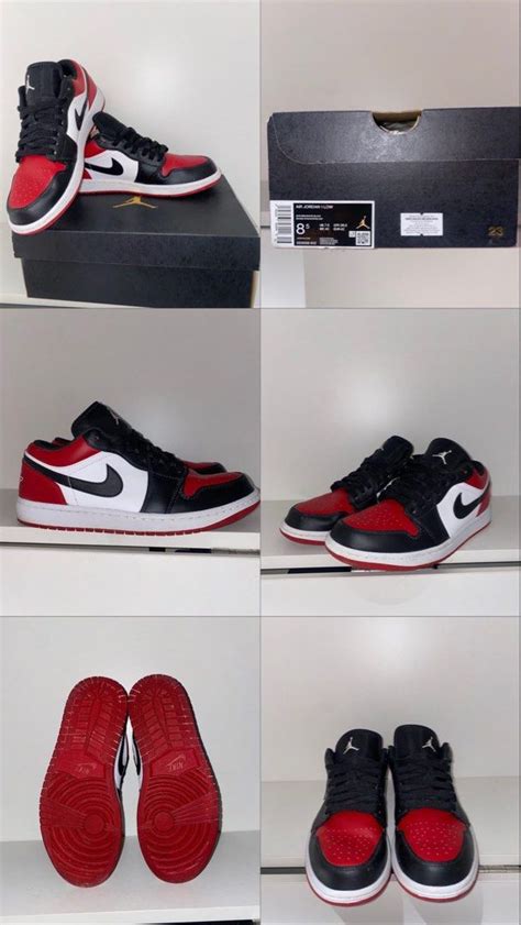 Air Jordan Low Bred Toe Men S Fashion Footwear Sneakers On Carousell