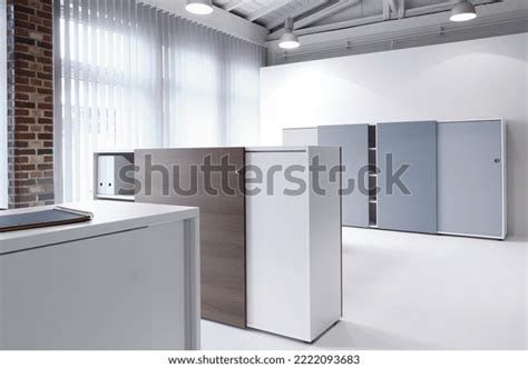 White Cabinets Modern Office Interior Stock Photo 2222093683 | Shutterstock