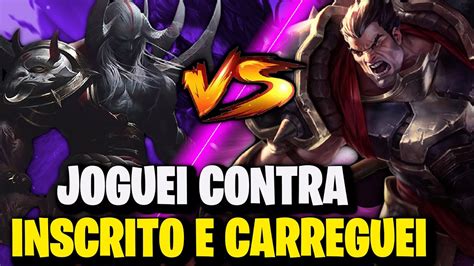 Joguei Contra Um Inscrito E Carreguei Aatrox Vs Darius League Of