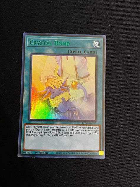 Crystal Bond 1st Edition Ungraded Yugioh Legendary Duelists Season 1