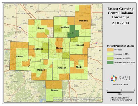 Marion County Township Map Indiana