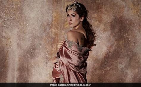 Regal Charm Defines Mira Rajputs Look In A Blush Pink Jayanti Reddy