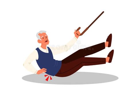 Elderly Falling Cartoon