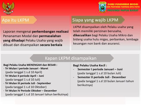 Dinas Penanaman Modal Dan PTSP Provinsi Papua Barat