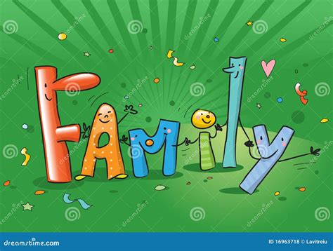 Cartoon Family Royalty Free Stock Photos - Image: 16963718