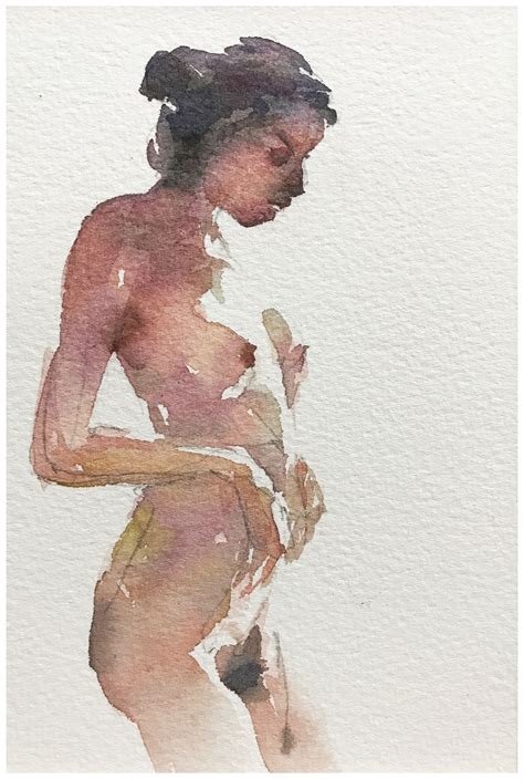 Pin Von David Rost Auf Watercolor Art Aktzeichnung Aktmalerei