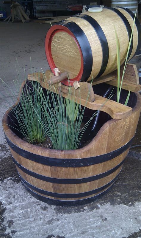 Bespoke Barrel And Pin Water Feature Oakbarrelcreations Uk Diy Barrel